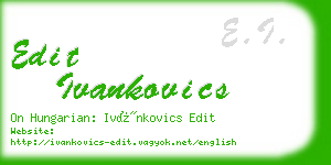 edit ivankovics business card